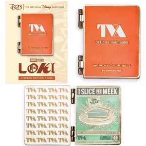 D23 Loki TVA Handbook Pin Marvel Limited Edition Time Variance Authority